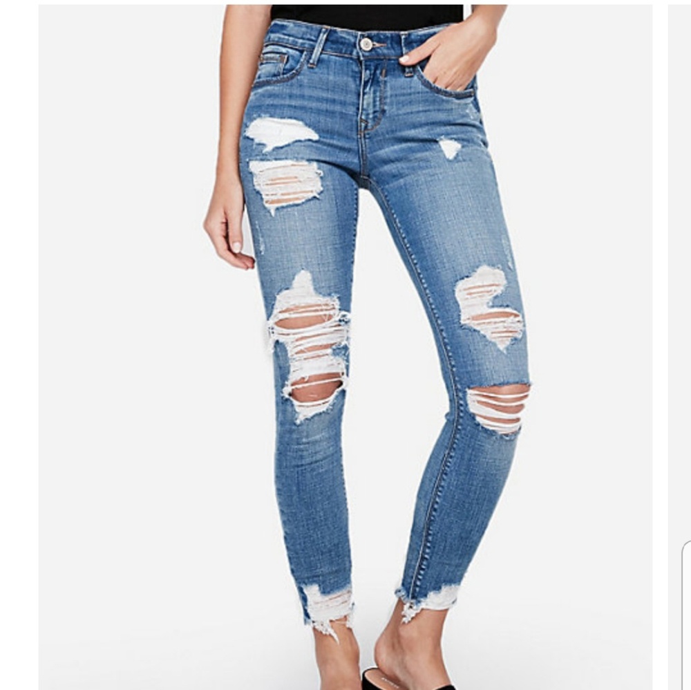 NWT Express ankle legging mid rise jeans